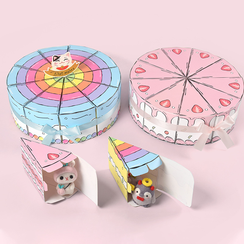 Caja de regalo de papel con fo - Wedding Cake Supply reseña y precio