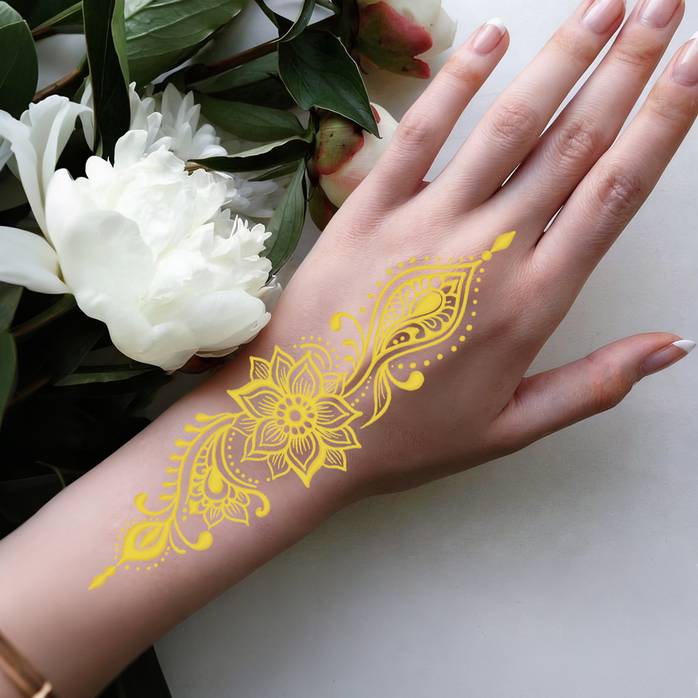 1 pieza de pegatinas de tatuaj - Wedding Sutra reseña y precio